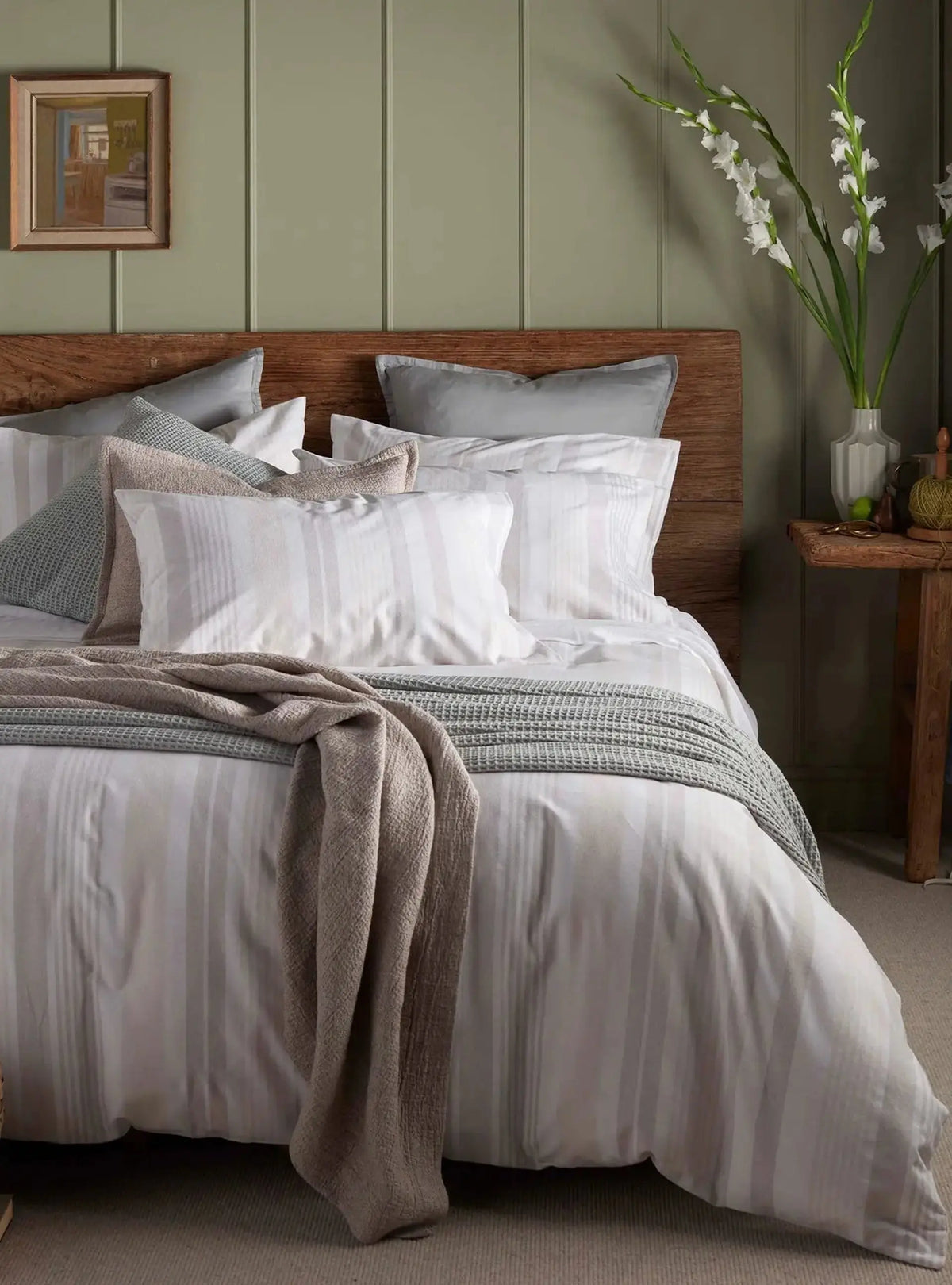 Harry Stripe Brushed 100% Cotton Bed