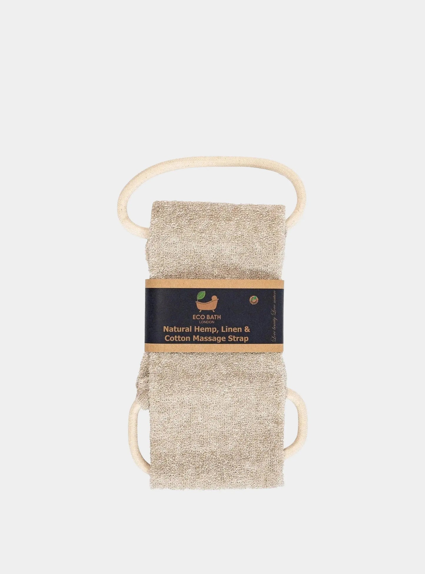 Natural Hemp Linen & Cotton Massage Strap and Glove Eco Bath London