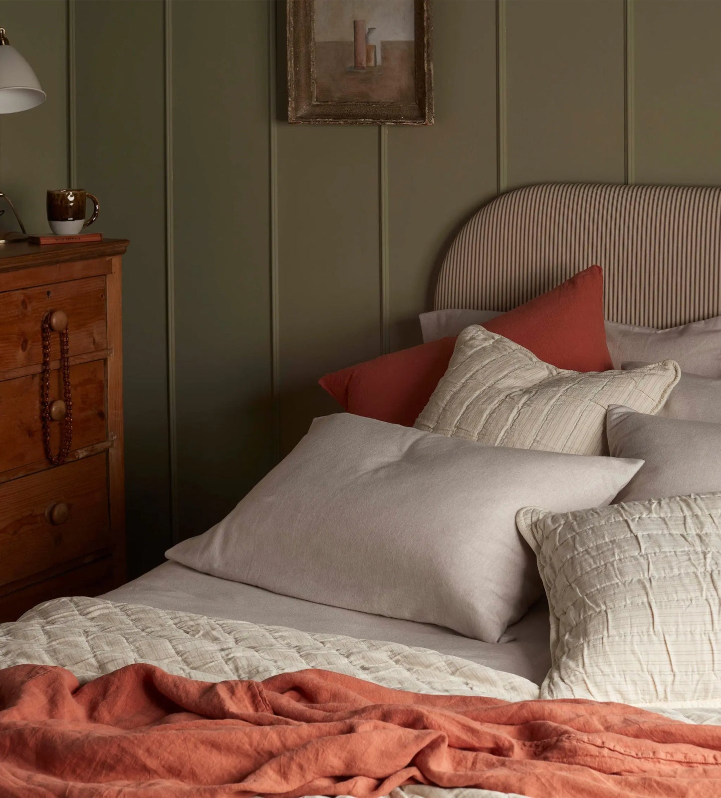 Natural Henry Brushed 100% Cotton Pillowcase The Secret Linen Store