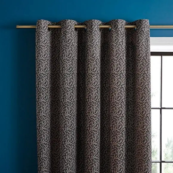 Natural History Museum Ditsy Coral Eyelet Curtains Dunelm