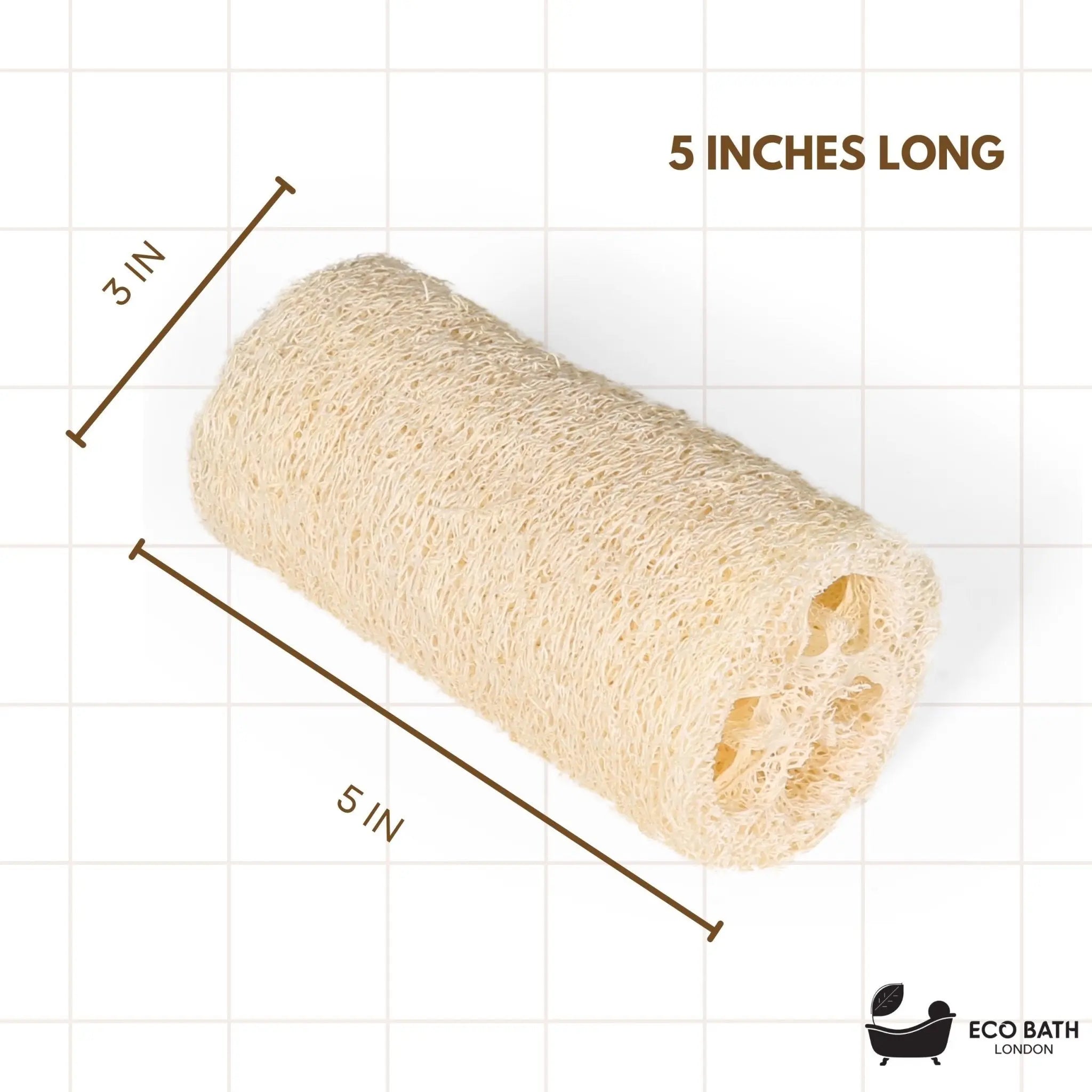 Natural Loofah 5 inch with String - Premium Exfoliating Bath Sponge – Myza