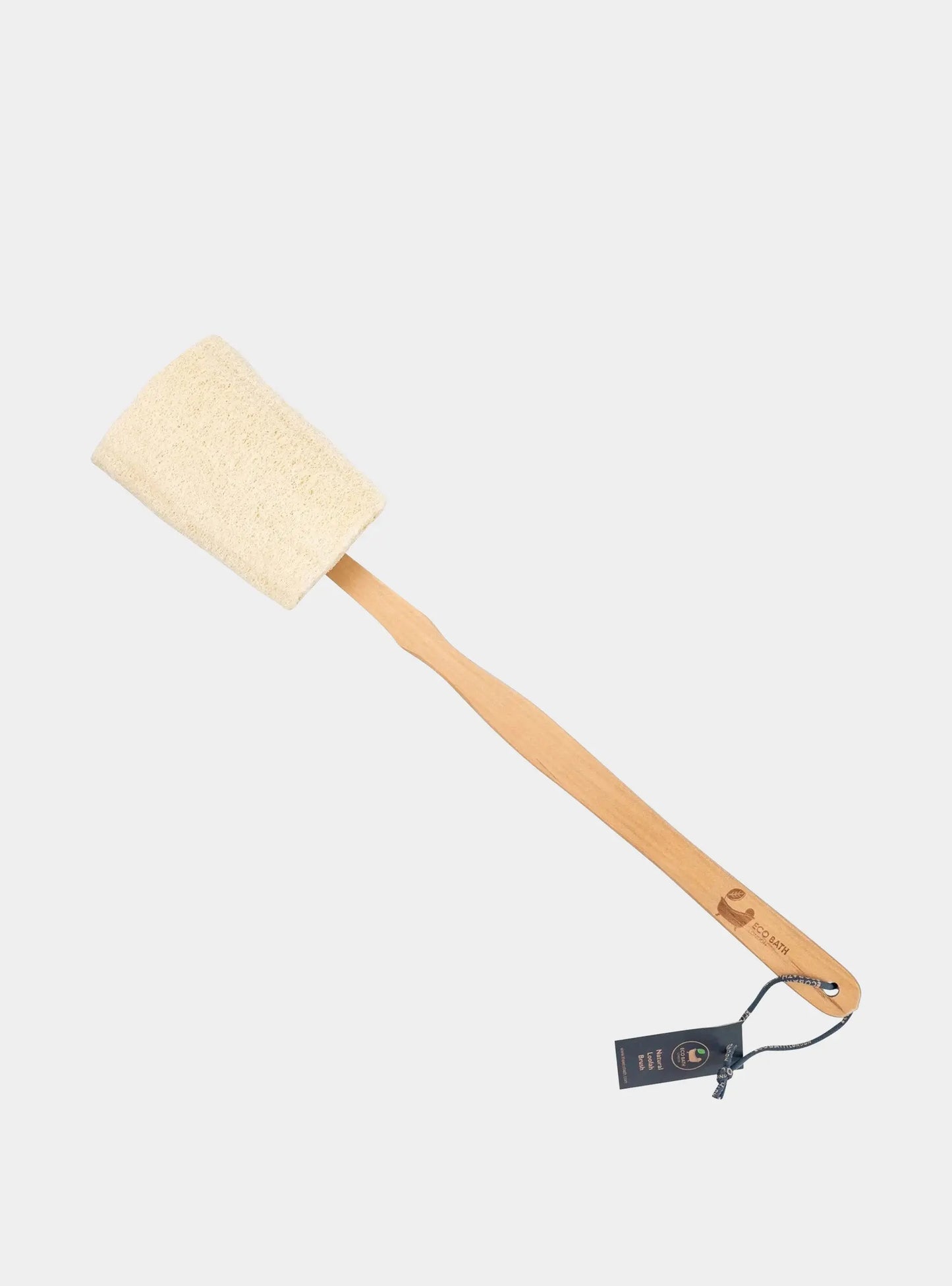Natural Loofah Brush - Premium Loofah Body Brush with Handle Eco Bath London