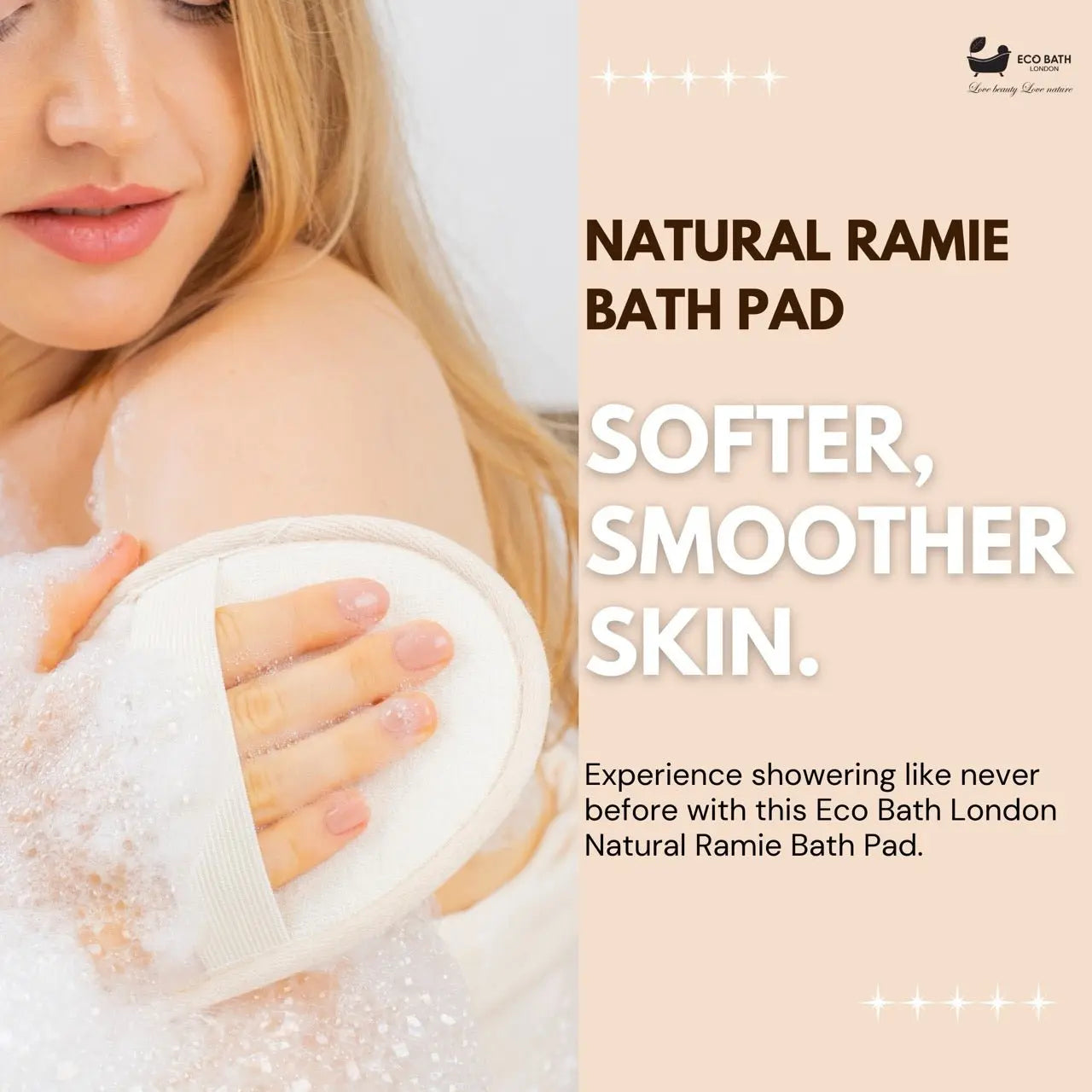 Natural Ramie Bath Pad Eco Bath London