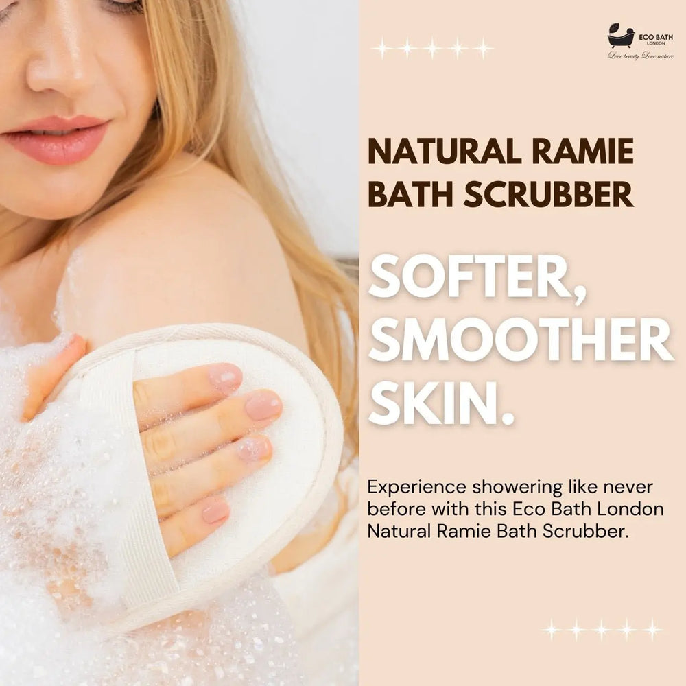 Natural Ramie Bath Scrubber Eco Bath London