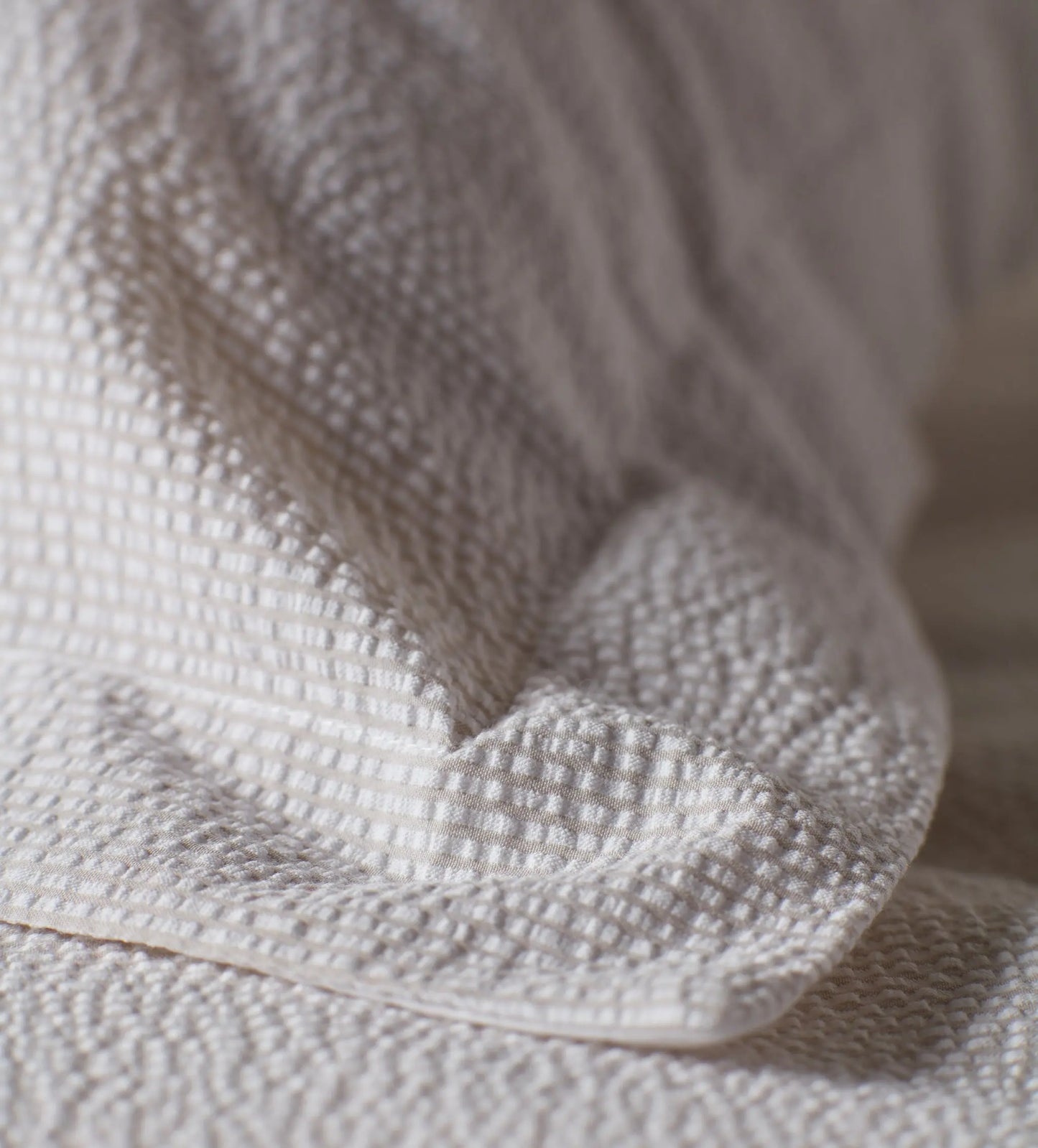 Natural Seersucker Stripe 100% Cotton Pillowcase The Secret Linen Store