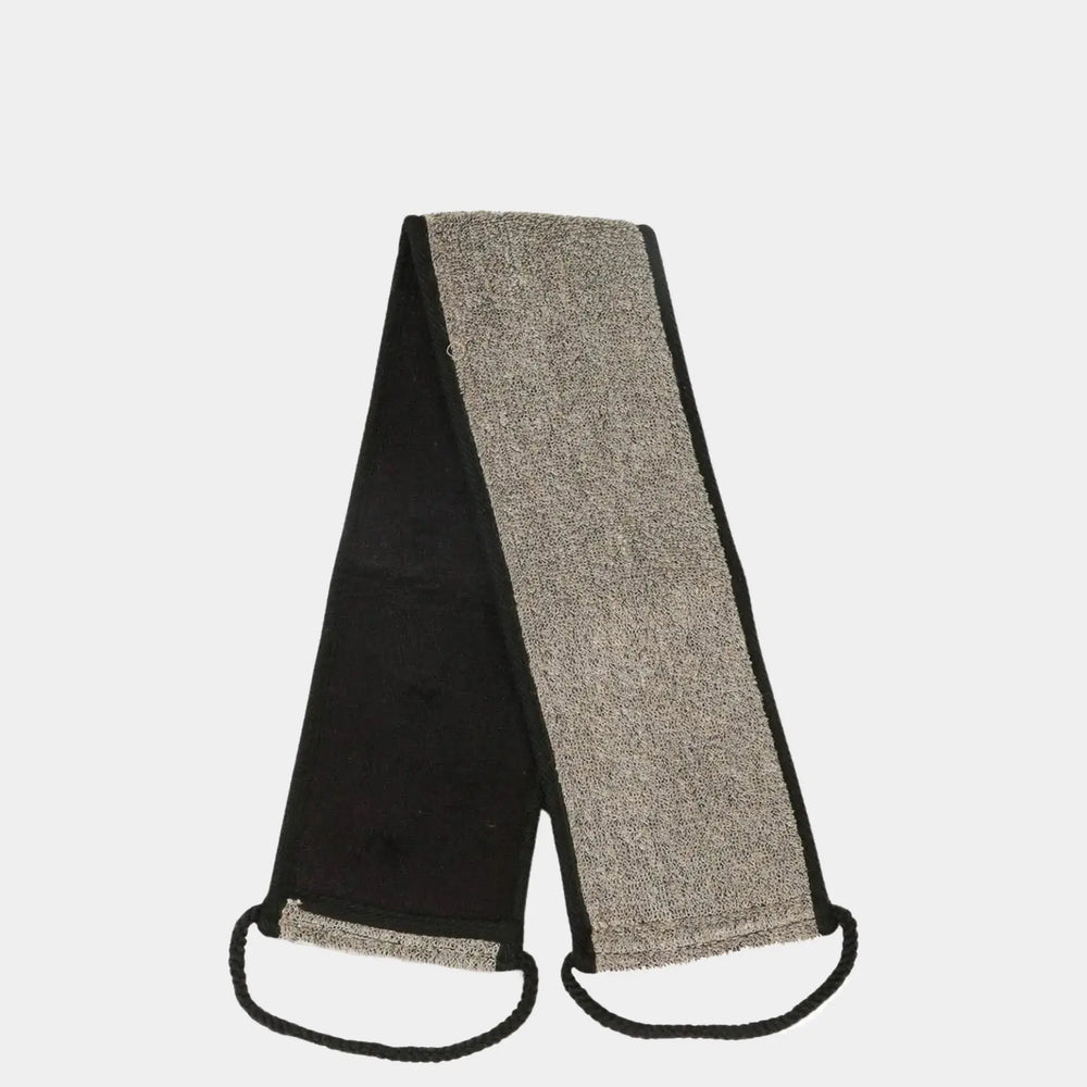 Natural Sisal Hemp Back Strap Black Eco Bath London