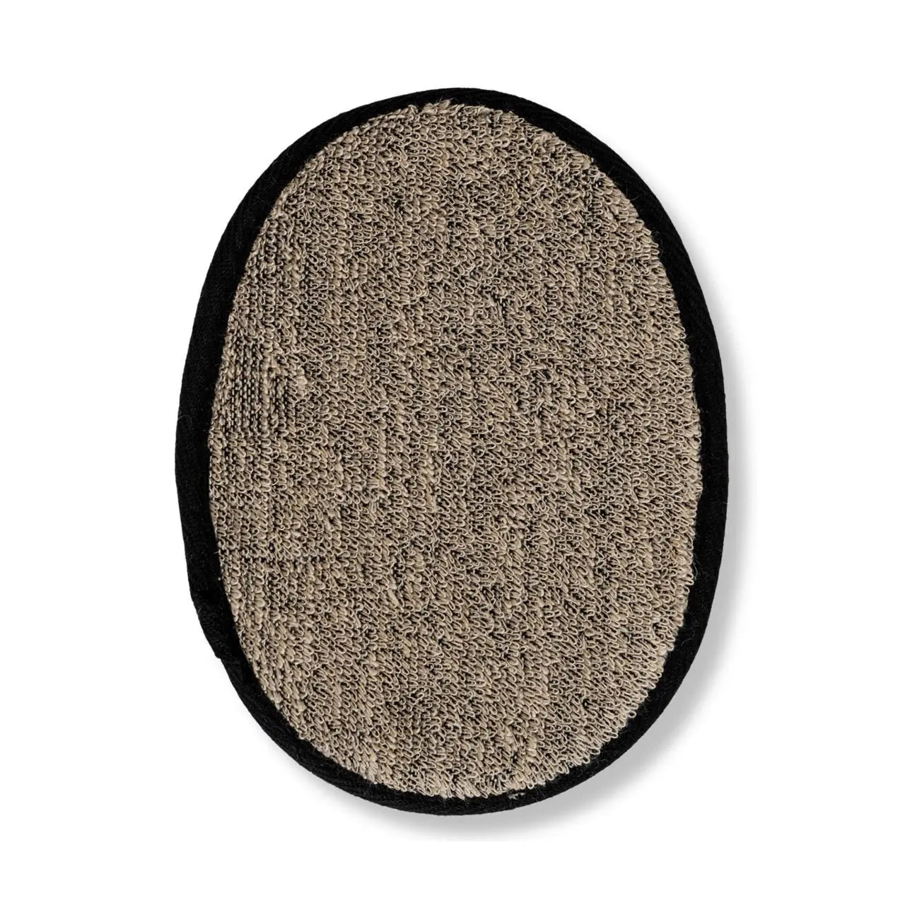 Natural Sisal Hemp Bath Pad Black Eco Bath London