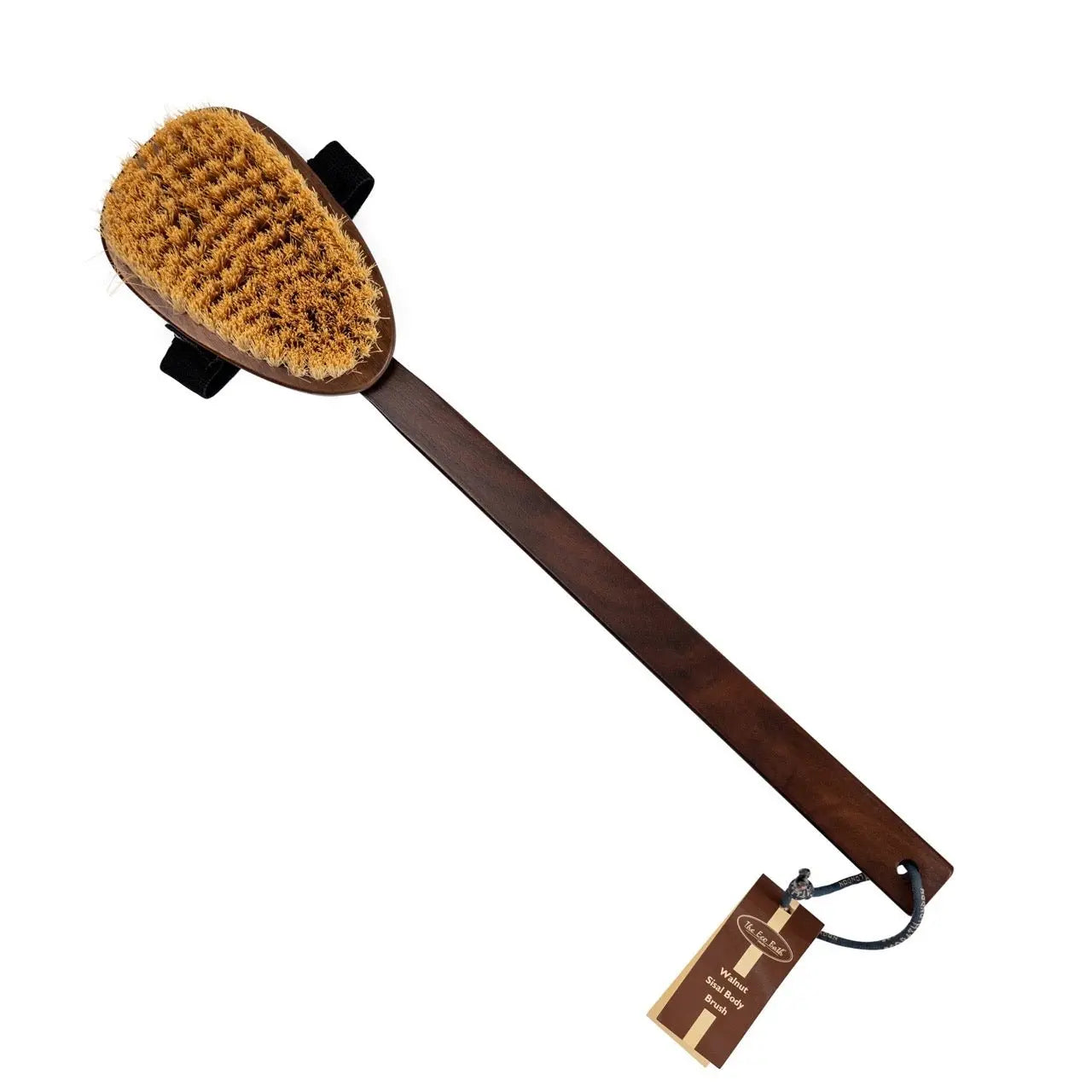Natural Sisal Walnut Wood Body Brush - Luxurious Dry Brushing Body Brush Eco Bath London