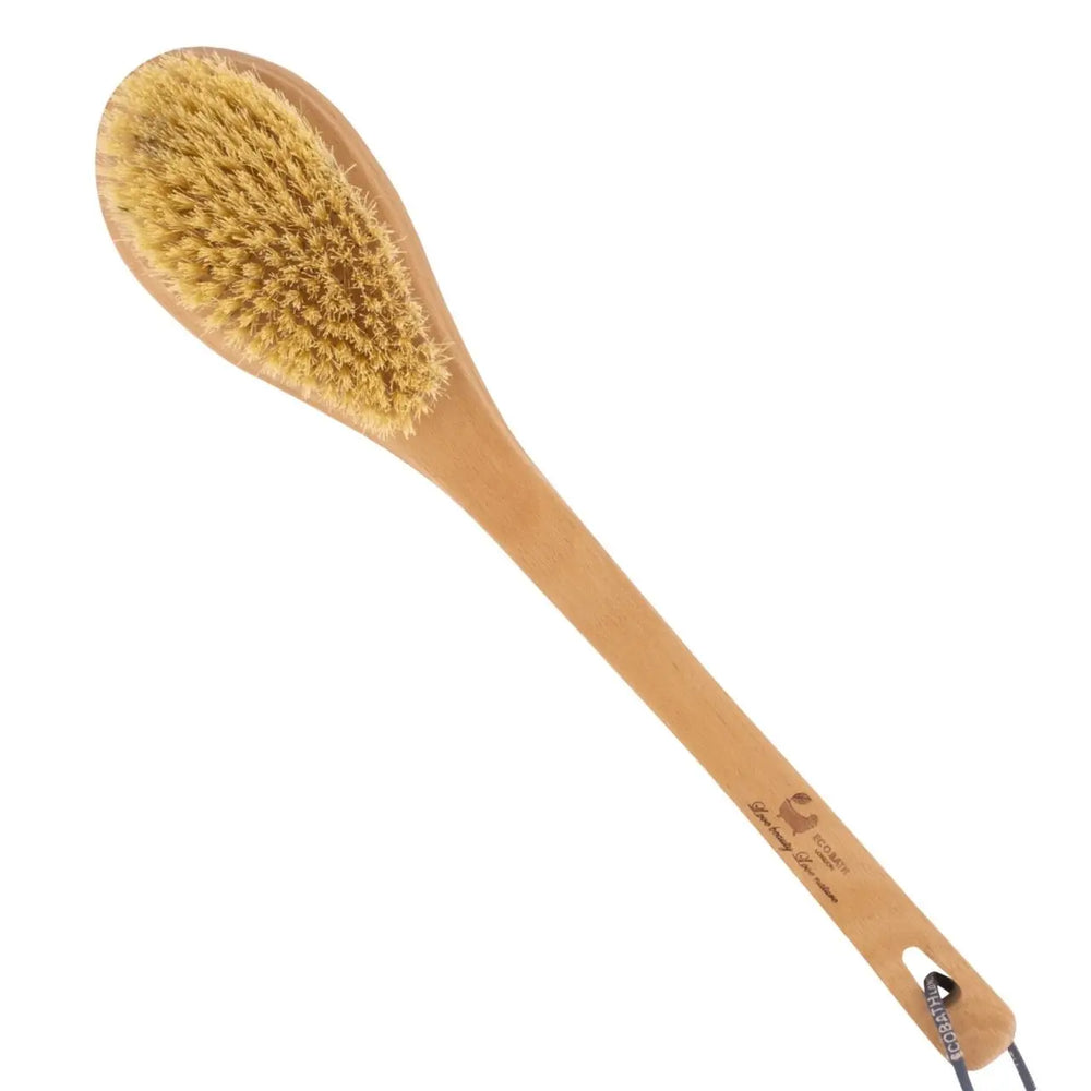 Natural Sisal or Bristle Body Brush for Dry Brushing and Showers Eco Bath London