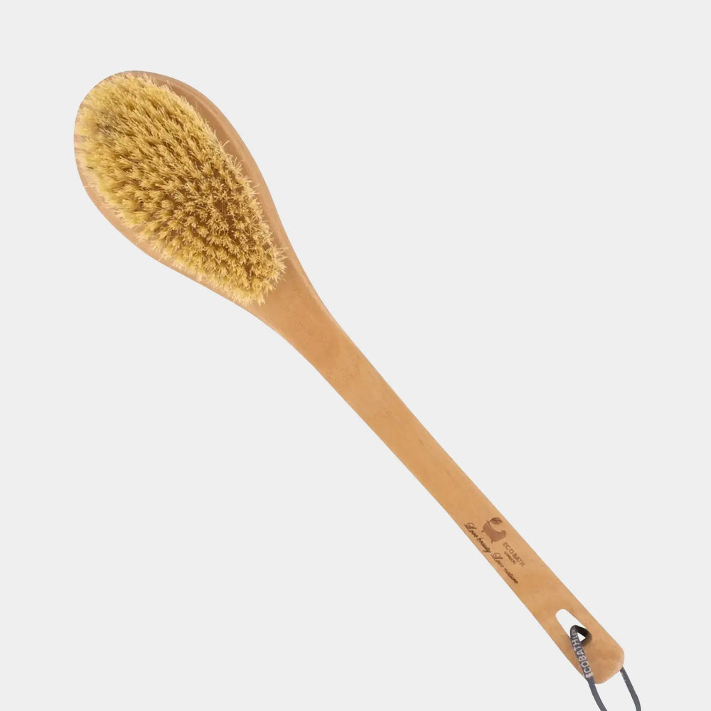Natural Sisal or Bristle Body Brush for Dry Brushing and Showers Eco Bath London