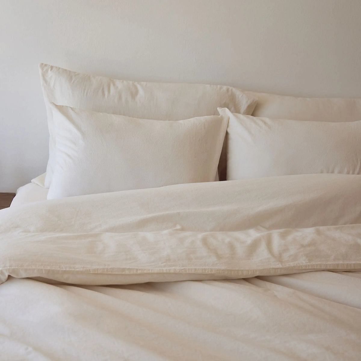 Natural Tavira Washed Cotton Fitted Sheet Torres Novas UK