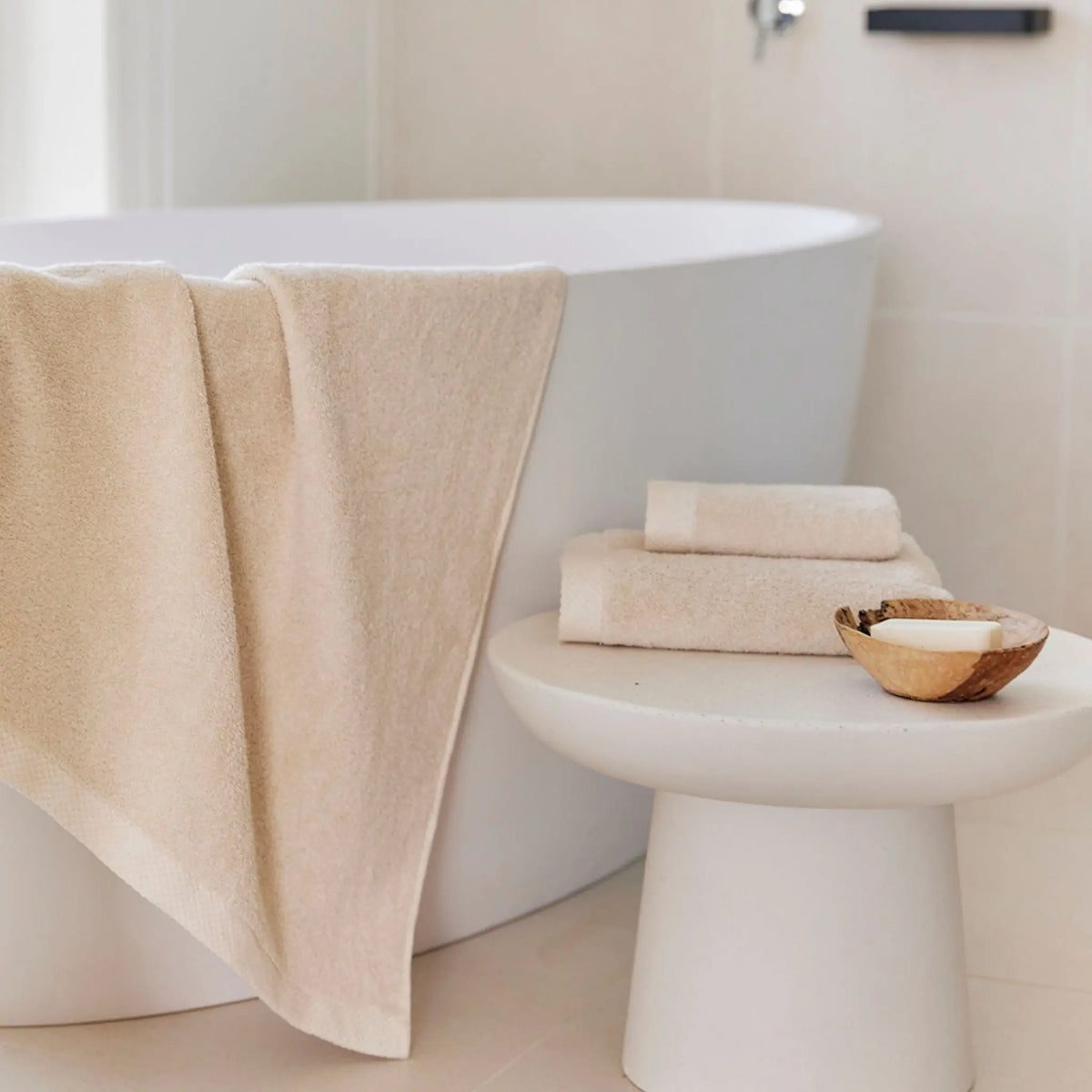 Natural Torres Novas x DO ZERO Bath Towels Torres Novas UK