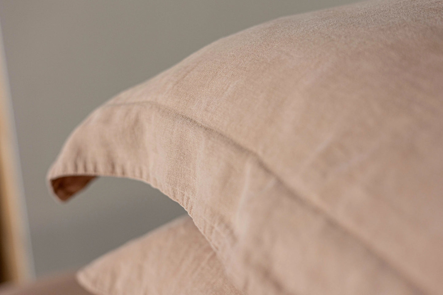 Natural hemp and organic cotton oxford pillowcases Floks Home