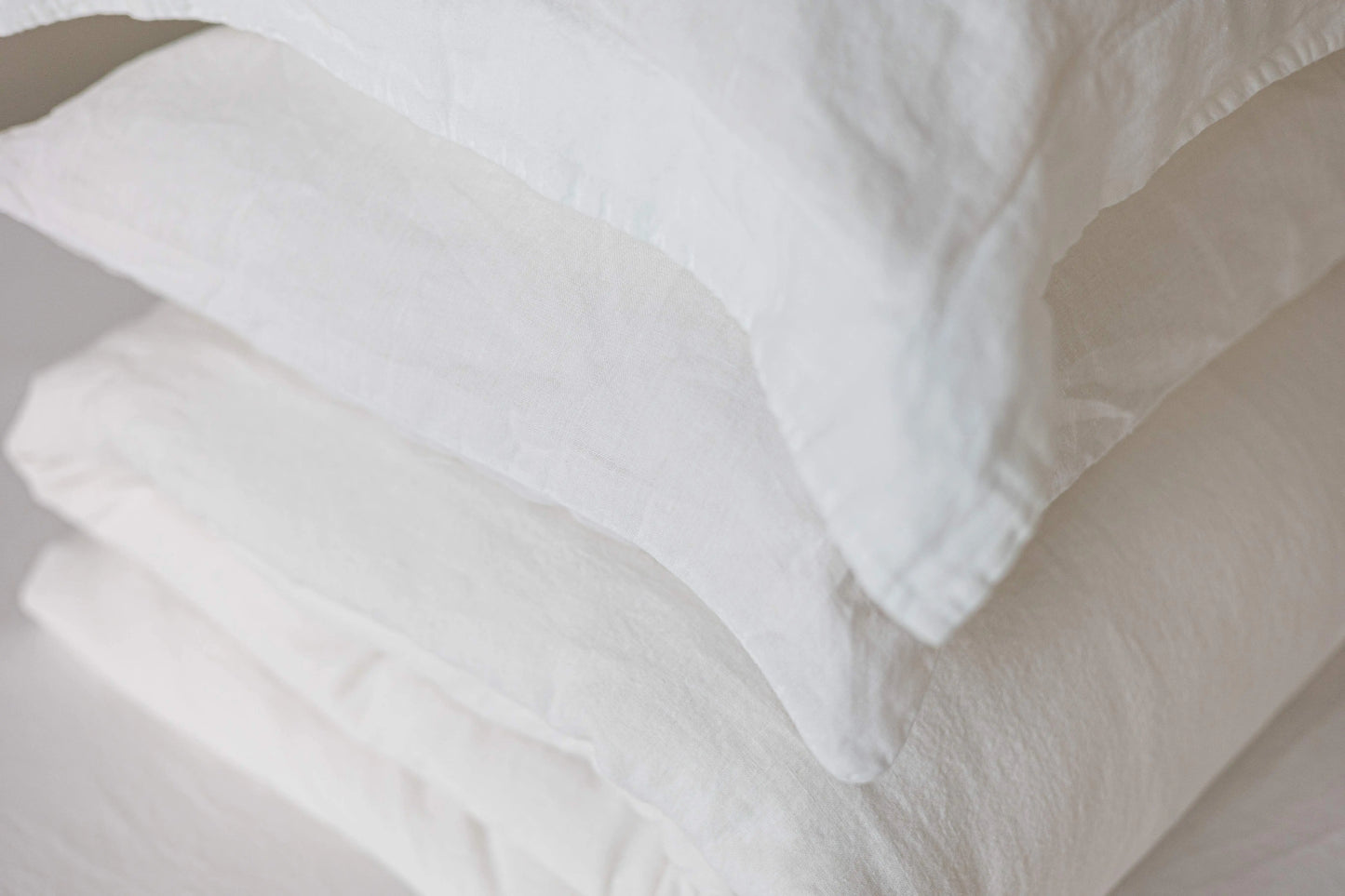 Natural hemp and organic cotton oxford pillowcases Floks Home