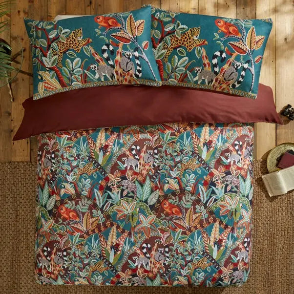 Natures Exhibitionist Duvet Cover & Pillowcase Set Dunelm