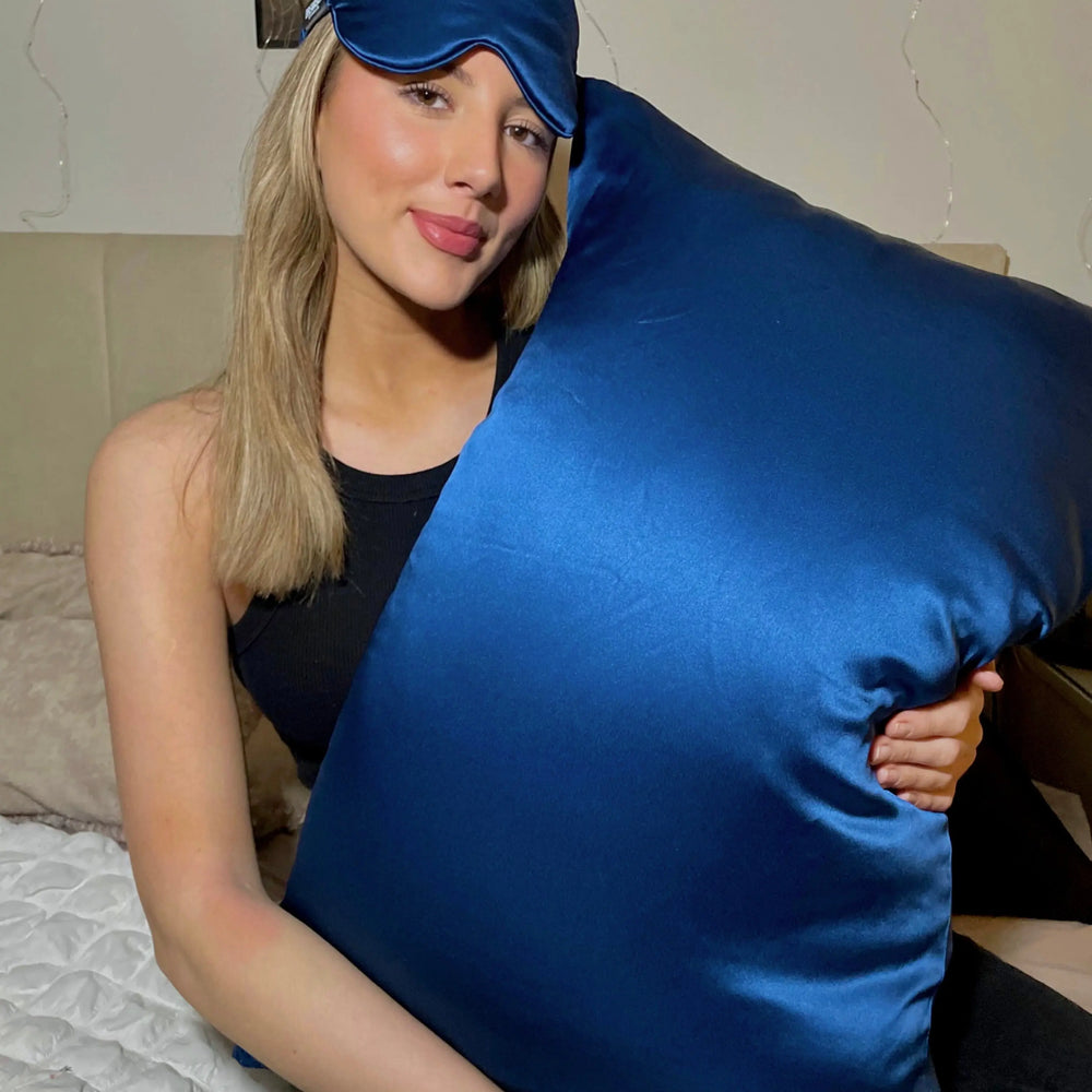 Navy Blue Silk Pillowcase - Standard DREAMSILK