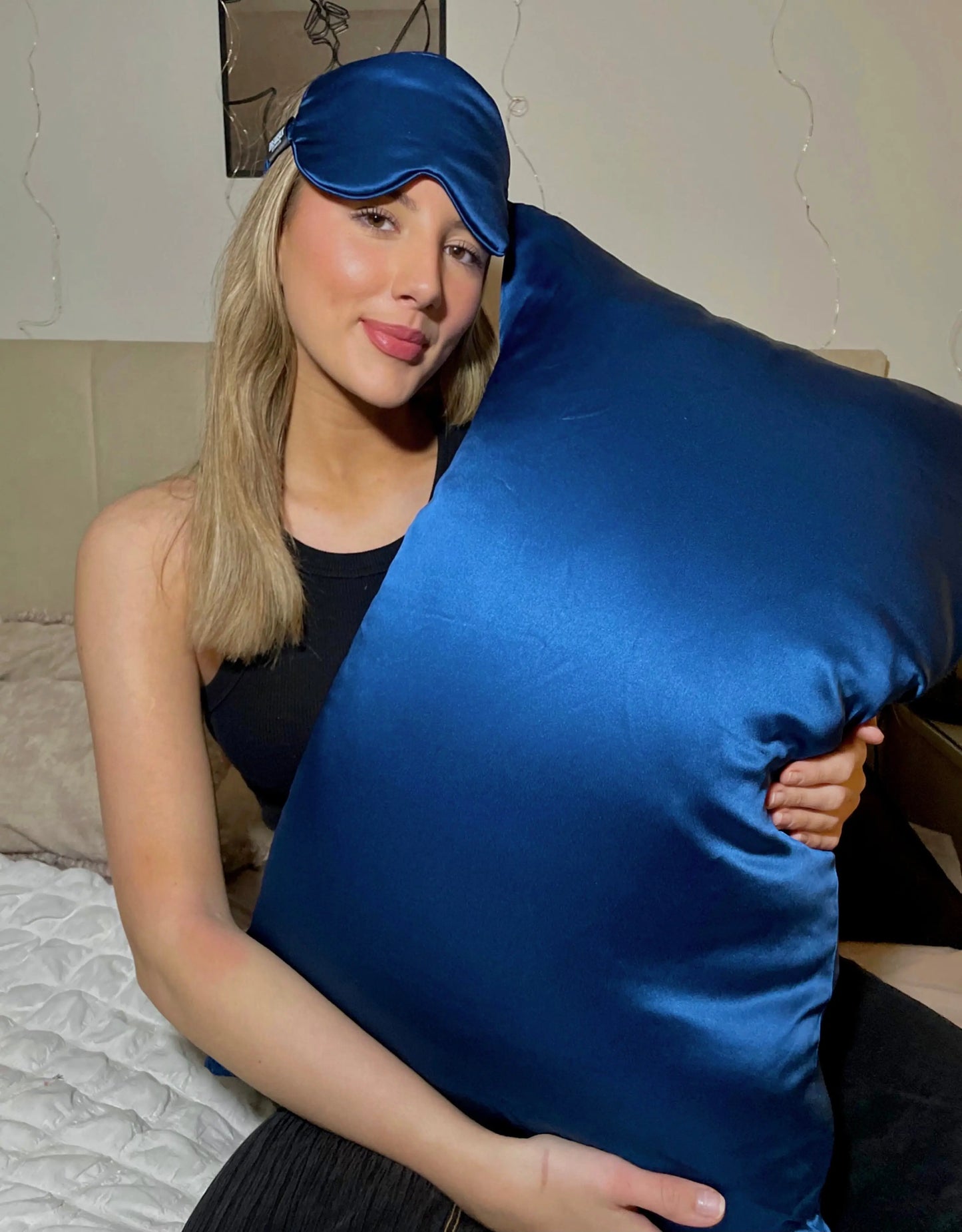 Navy Blue Silk Pillowcase - Standard DREAMSILK