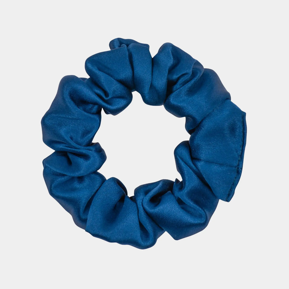Navy Blue Silk Scrunchie - Regular DREAMSILK