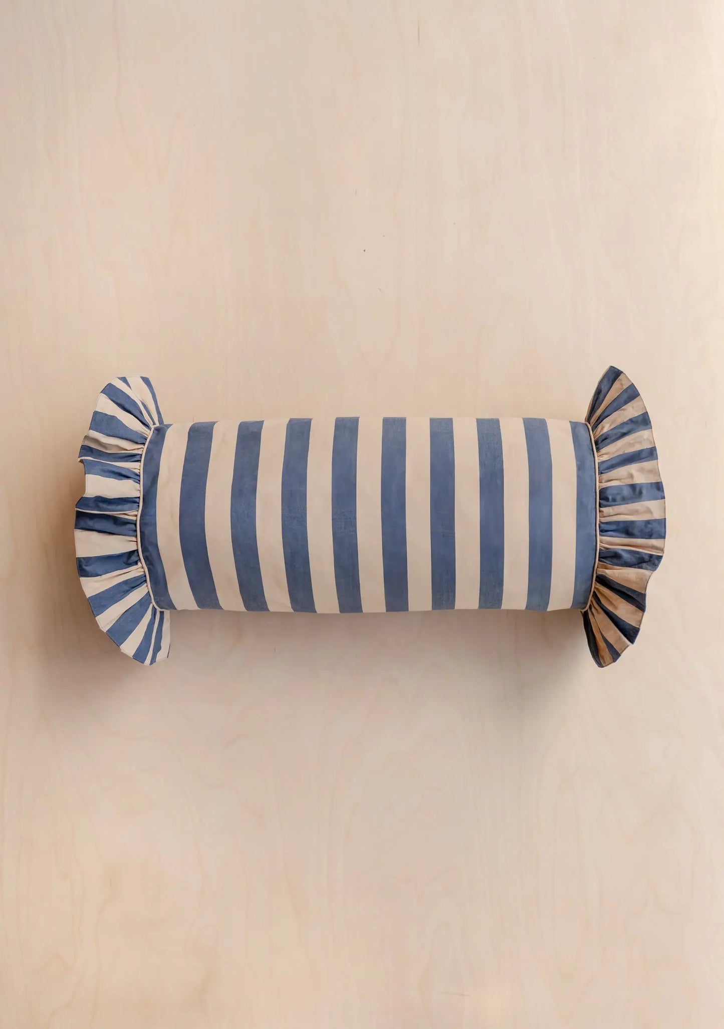 Navy Blue Stripe Cotton Cushion Cover TartanBlanketCo