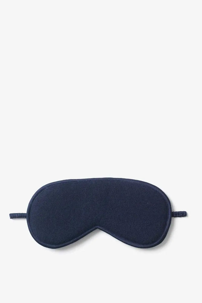 Navy Cashmere Eye Mask Bamford