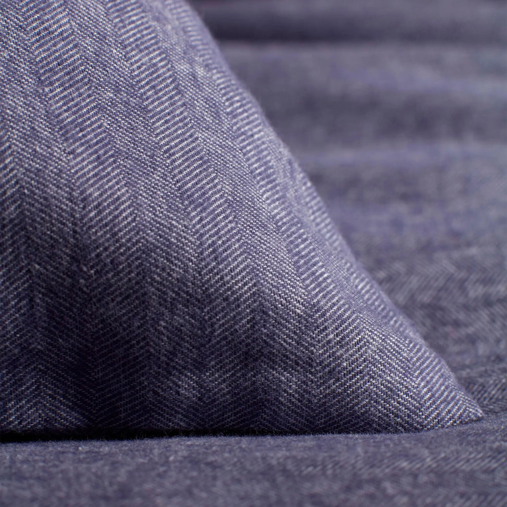 Navy Henry Brushed 100% Organic Cotton Pillowcase The Secret Linen Store