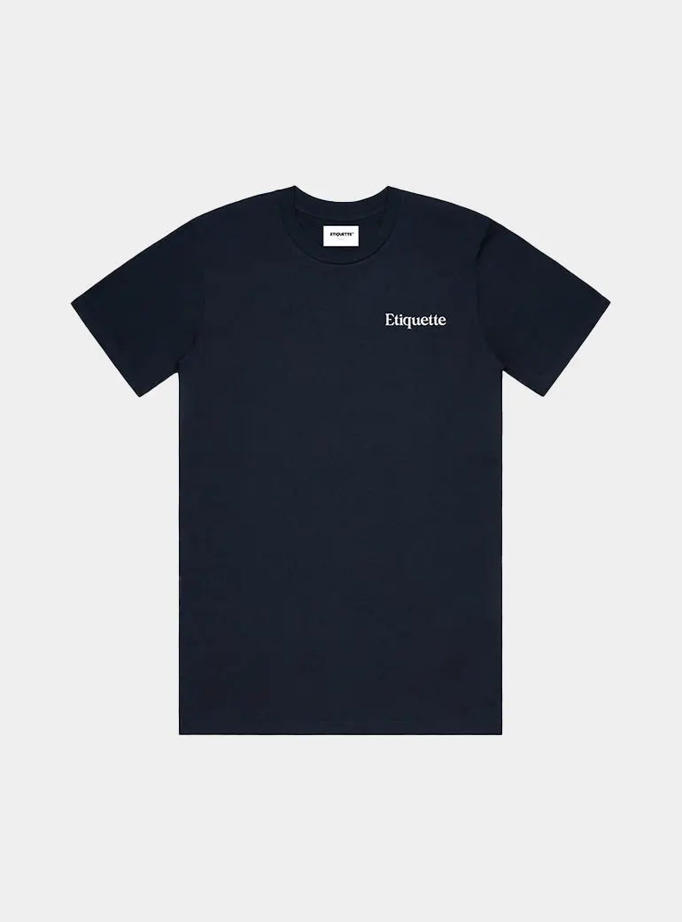 Navy Pure Organic Cotton Classic Tee Etiquette