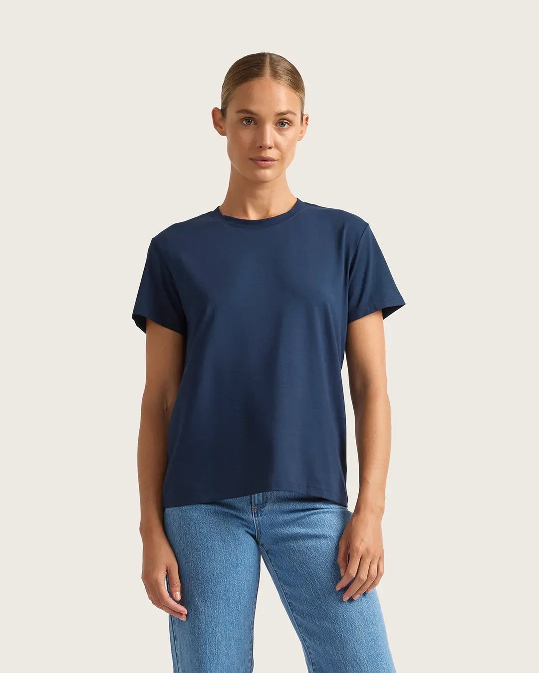 Navy Women's Classic Crew Neck T-Shirt Boody