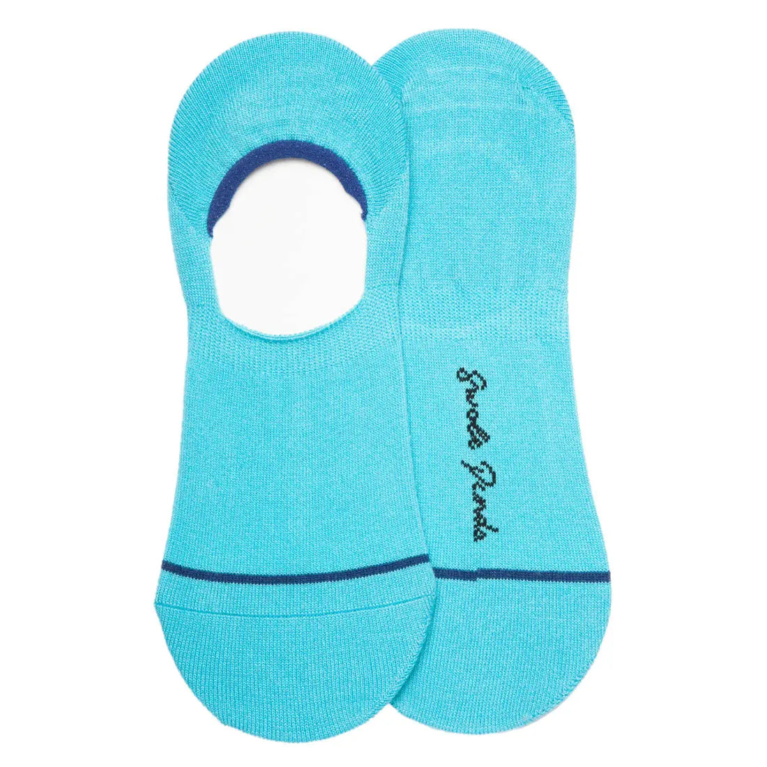 Neon Blue "No-Show" Bamboo Socks Swole Panda