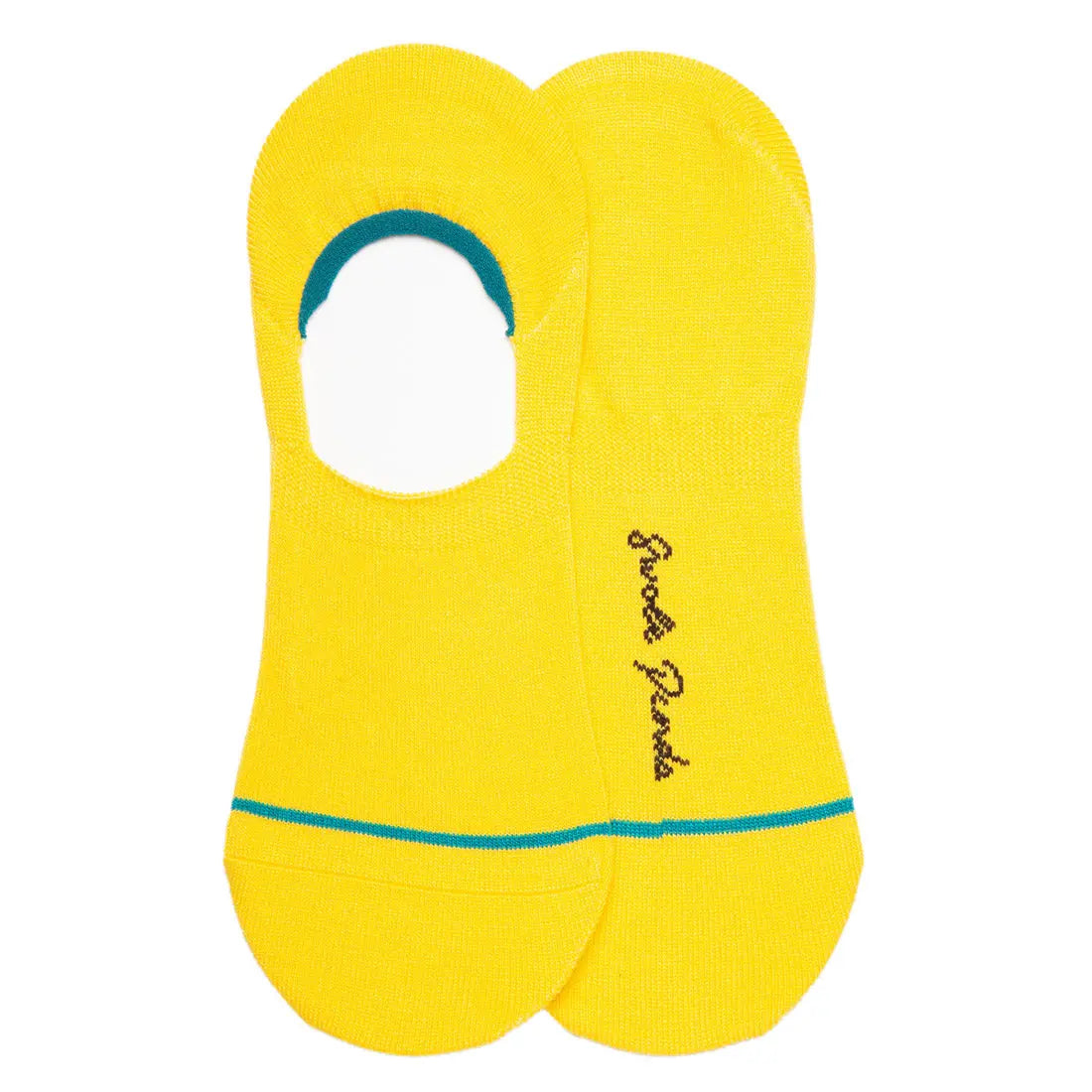 Neon Yellow "No-Show" Bamboo Socks Swole Panda