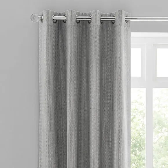 Neptune Textured Blackout Eyelet Curtains Dunelm