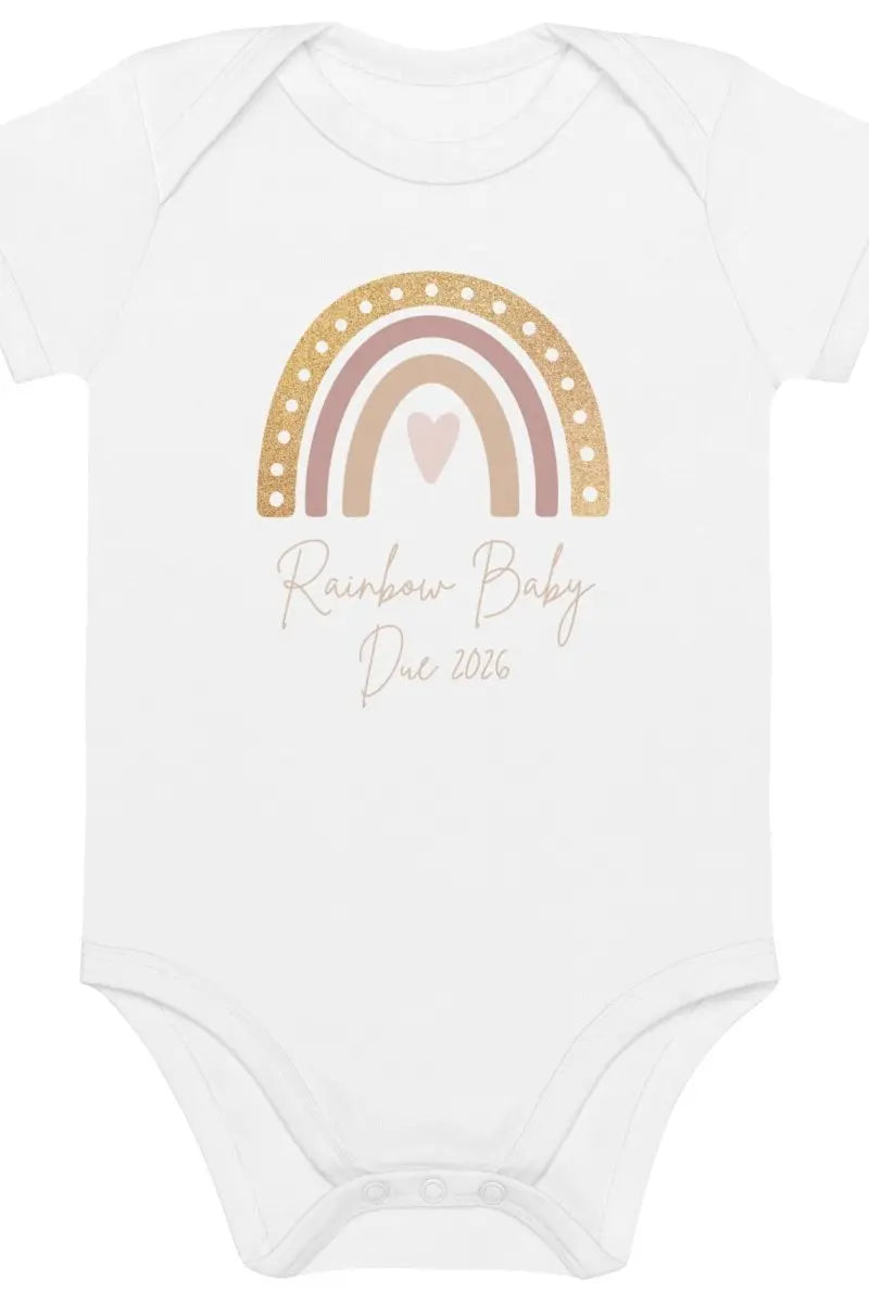 Neutral Rainbow Baby Due Bodysuit Cozy Crew Club