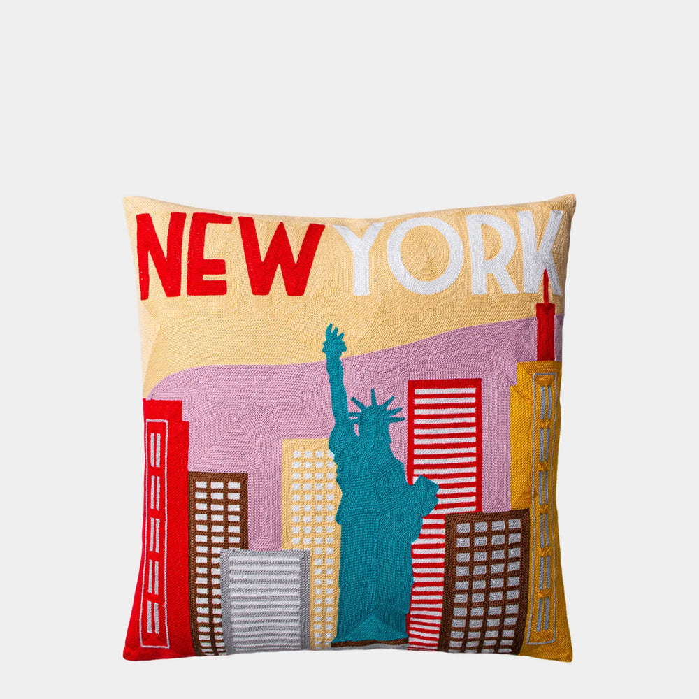 New York Needlepoint Cushion The Pillow Drop