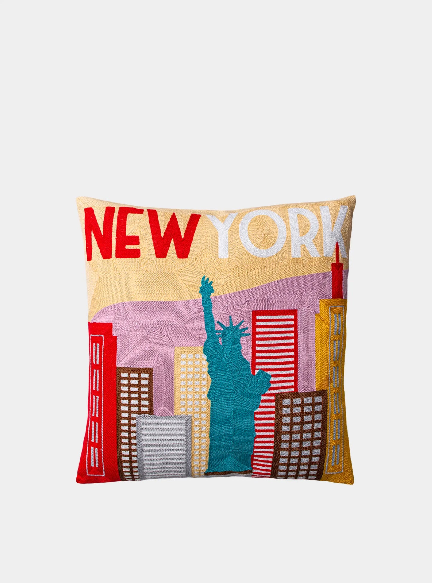New York Needlepoint Cushion The Pillow Drop