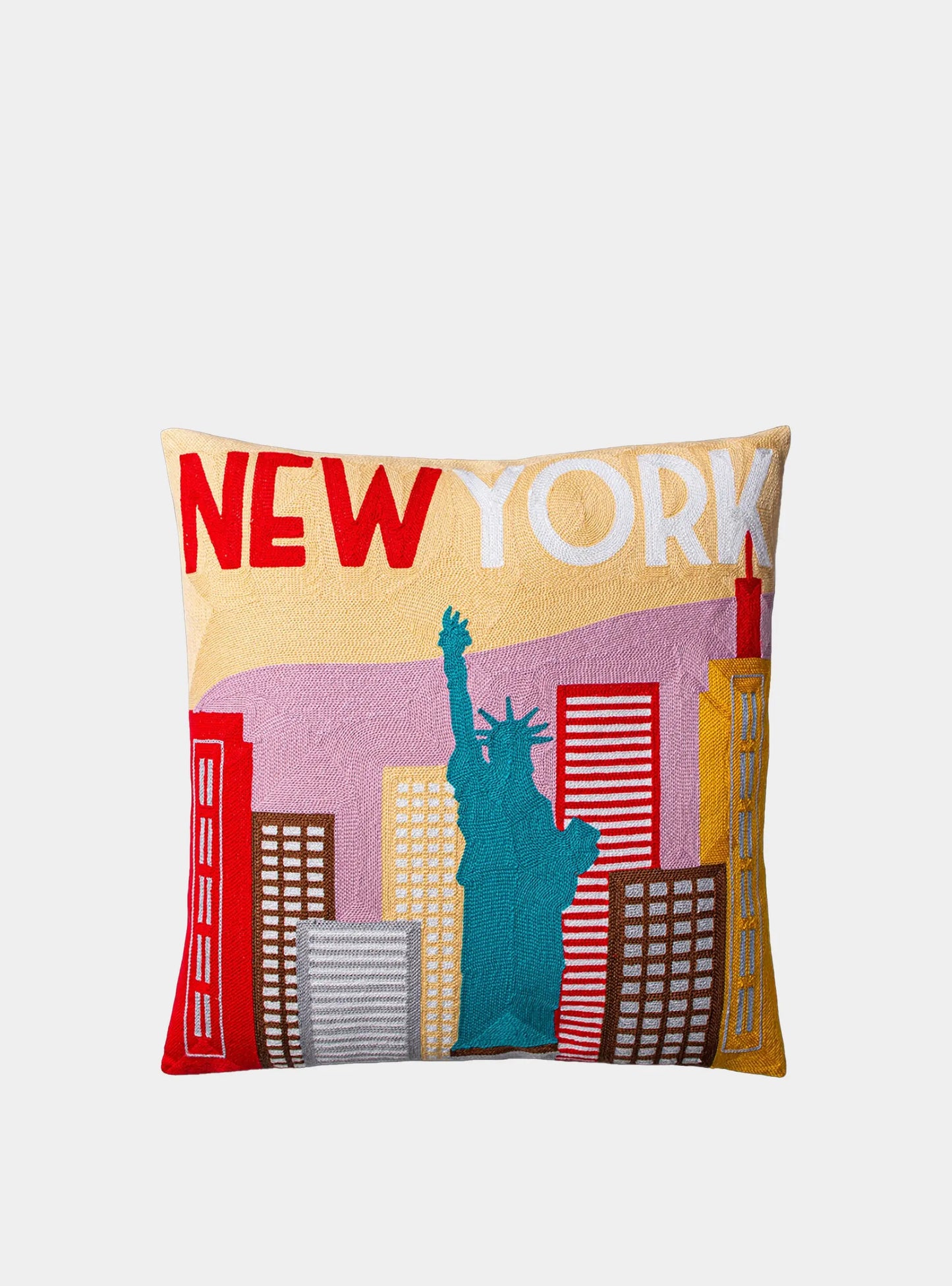 New York Needlepoint Cushion The Pillow Drop