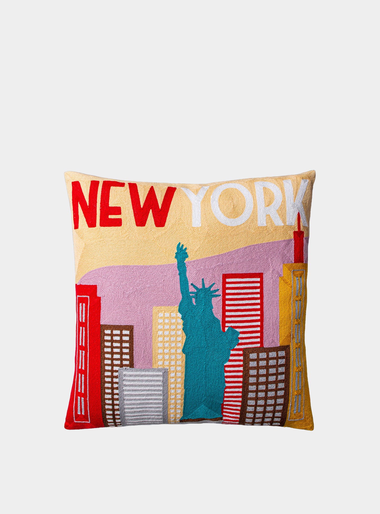 New York Needlepoint Cushion The Pillow Drop
