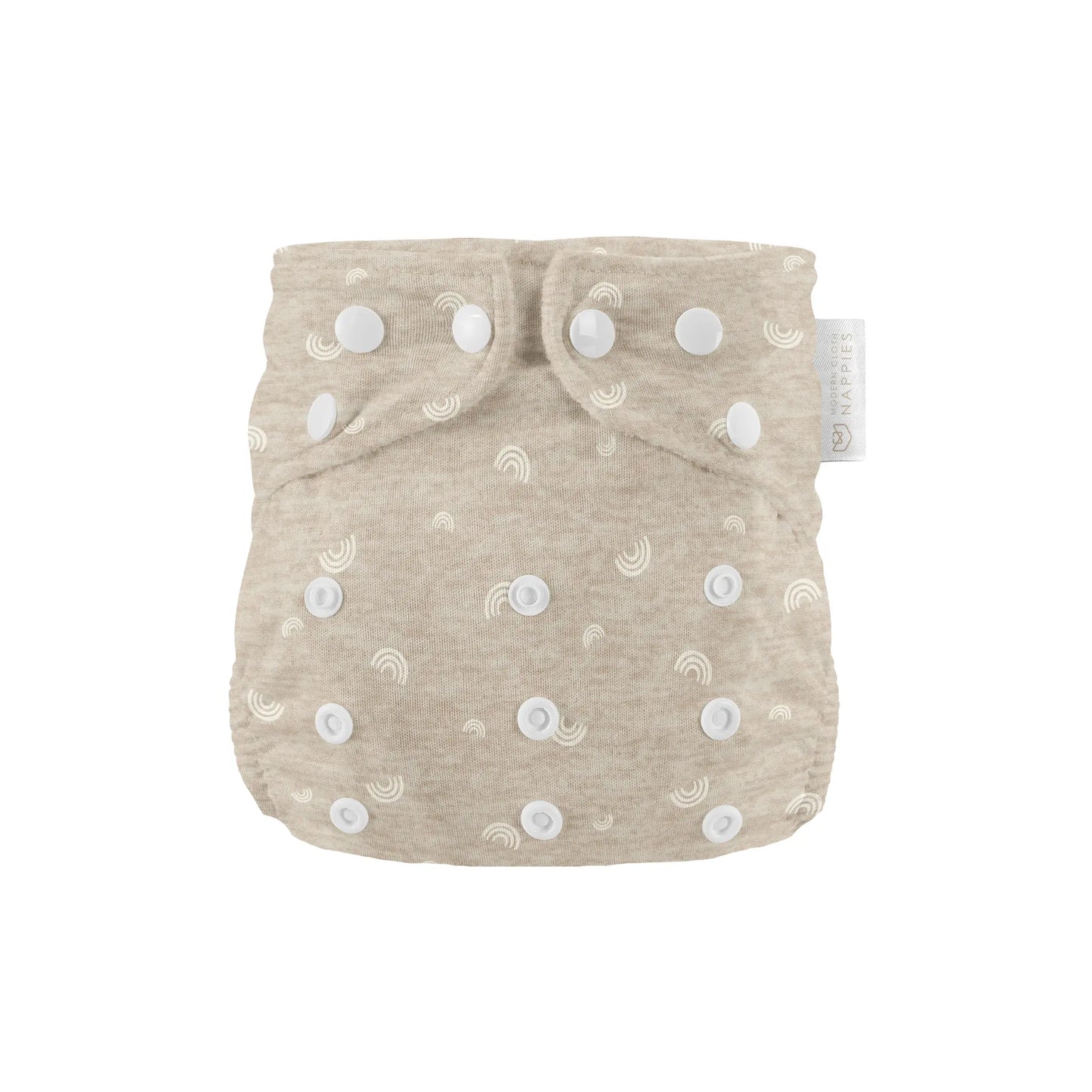 Newborn Reusable Cloth Nappy - Rainbow Oatmeal Modern Cloth Nappies