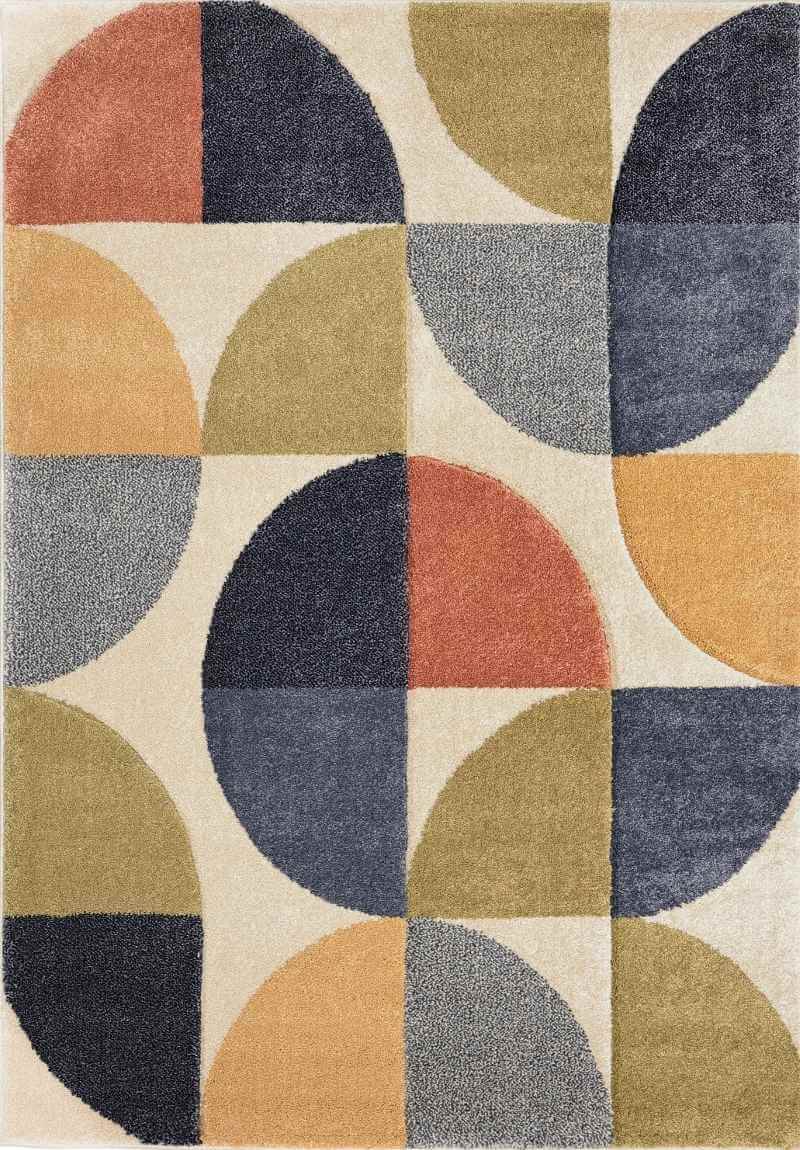 Newport Geometric Rug – Bold Multicolour Design The Rugs