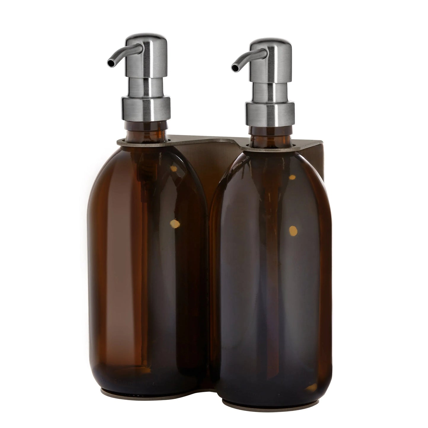 Nickel Double Wall Mounted Soap Dispenser Kuishi