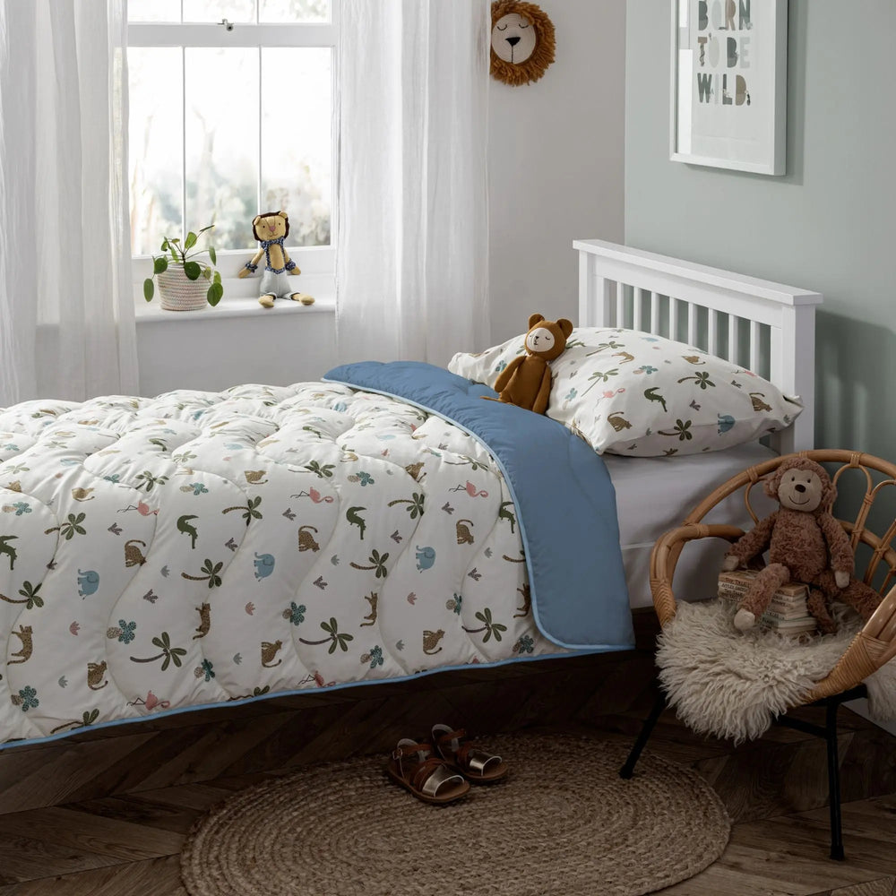 Night Lark  Junior - Jungle Adventure - Children's  Coverless Duvet & Pillowcase Set The Fine Bedding Company