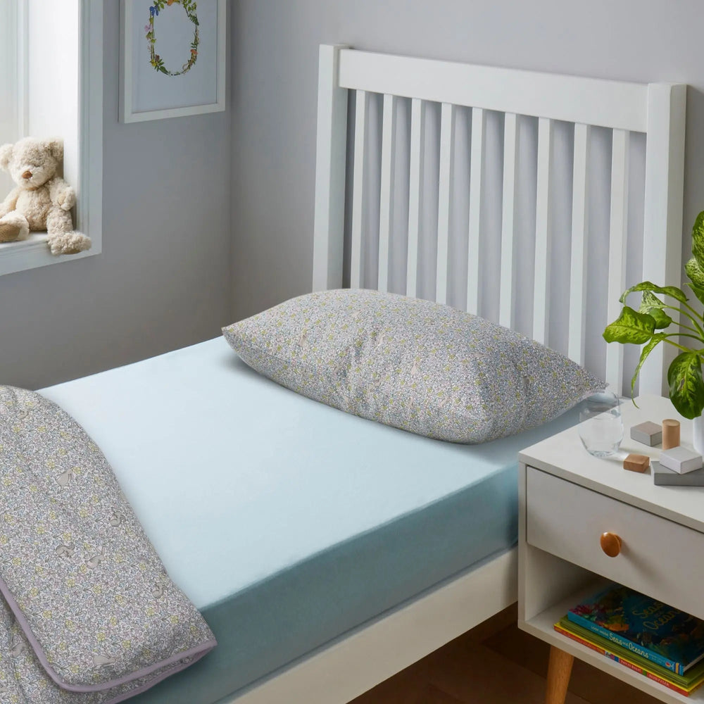 Night Lark Junior Waterproof Fitted Sheet The Fine Bedding Company