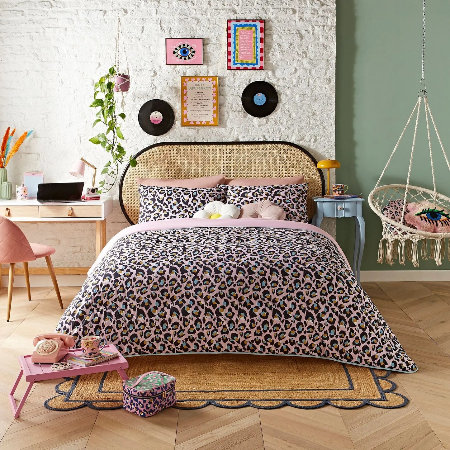 Night Lark x Eleanor Bowmer Leopard Coverless Duvet Set The Fine Bedding Company