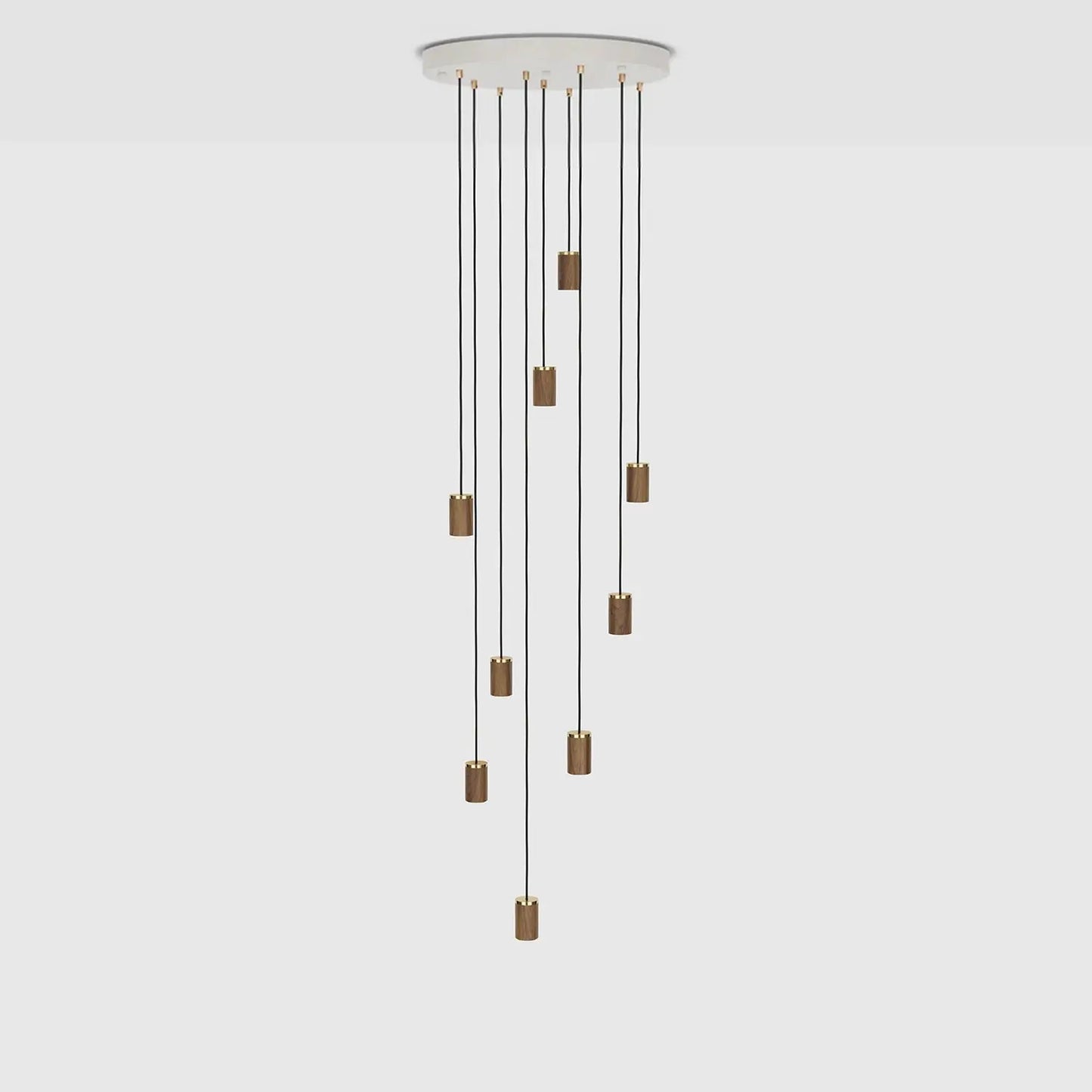 Nine Pendant in Walnut Tala