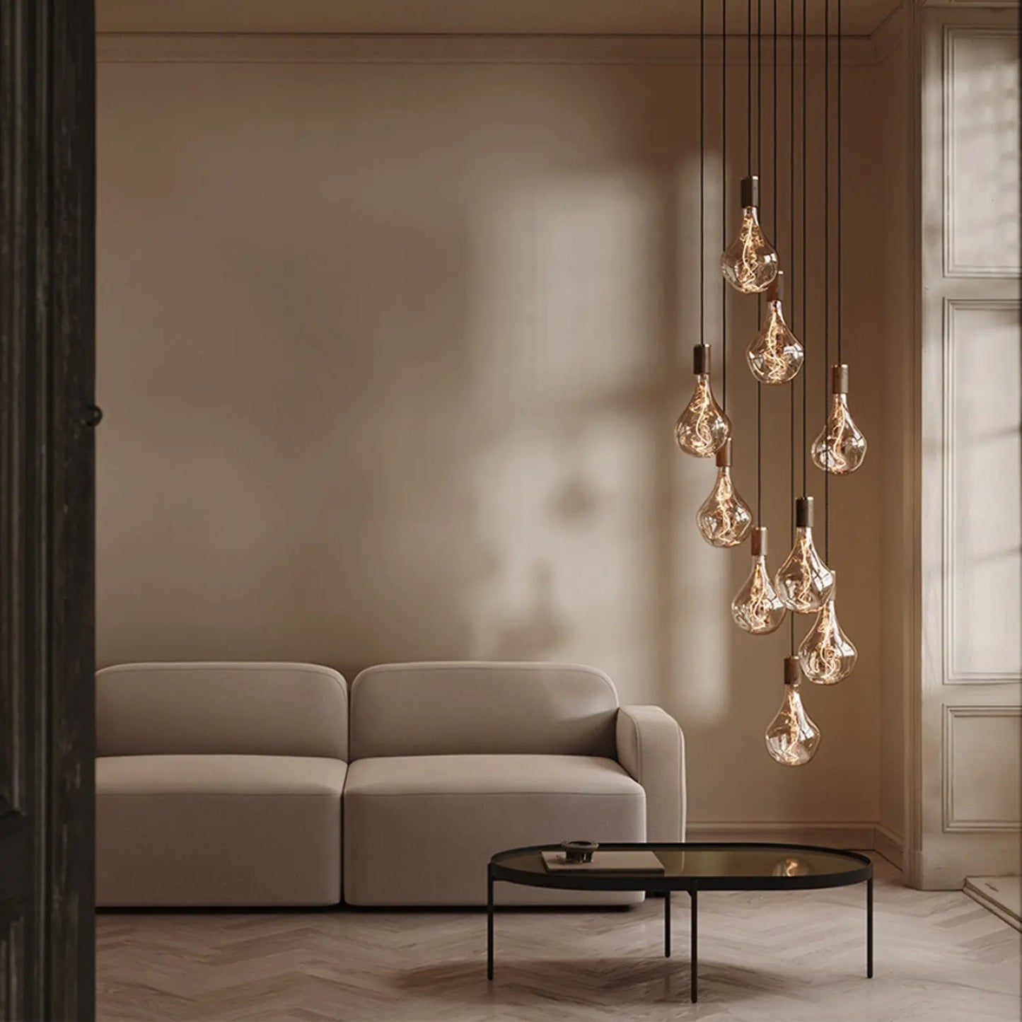 Nine Pendant in Walnut Tala