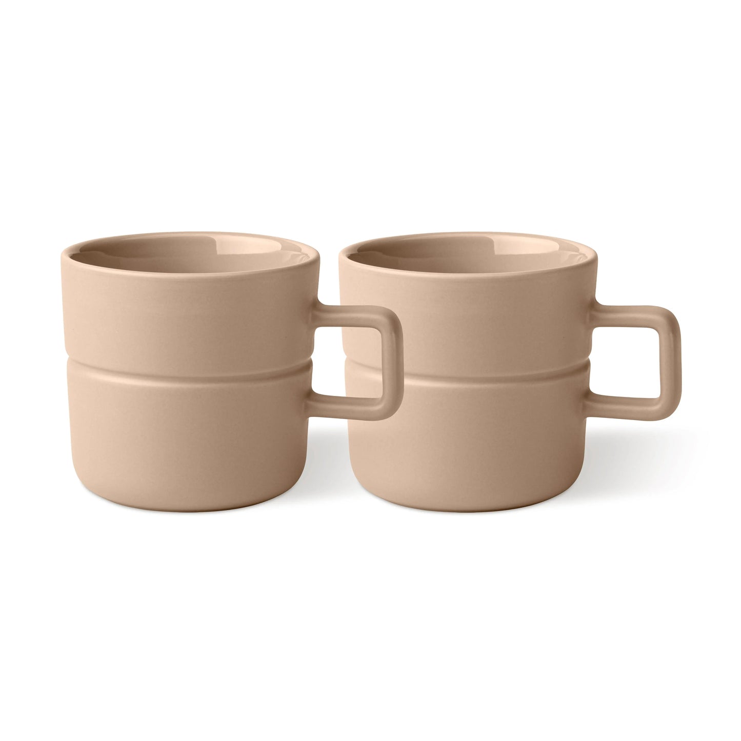Njrd Lines Mug 30 Cl 2-Pack Beige NJRD