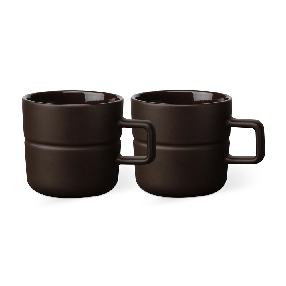 Njrd Lines Mug 30 Cl 2-Pack Brown NJRD
