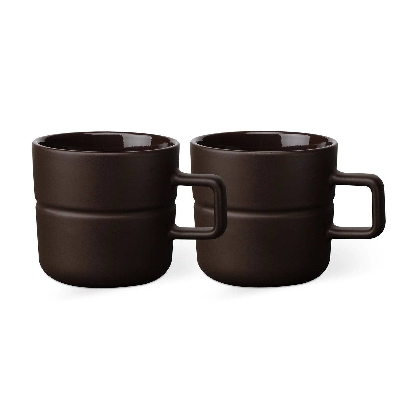 Njrd Lines Mug 30 Cl 2-Pack Brown NJRD