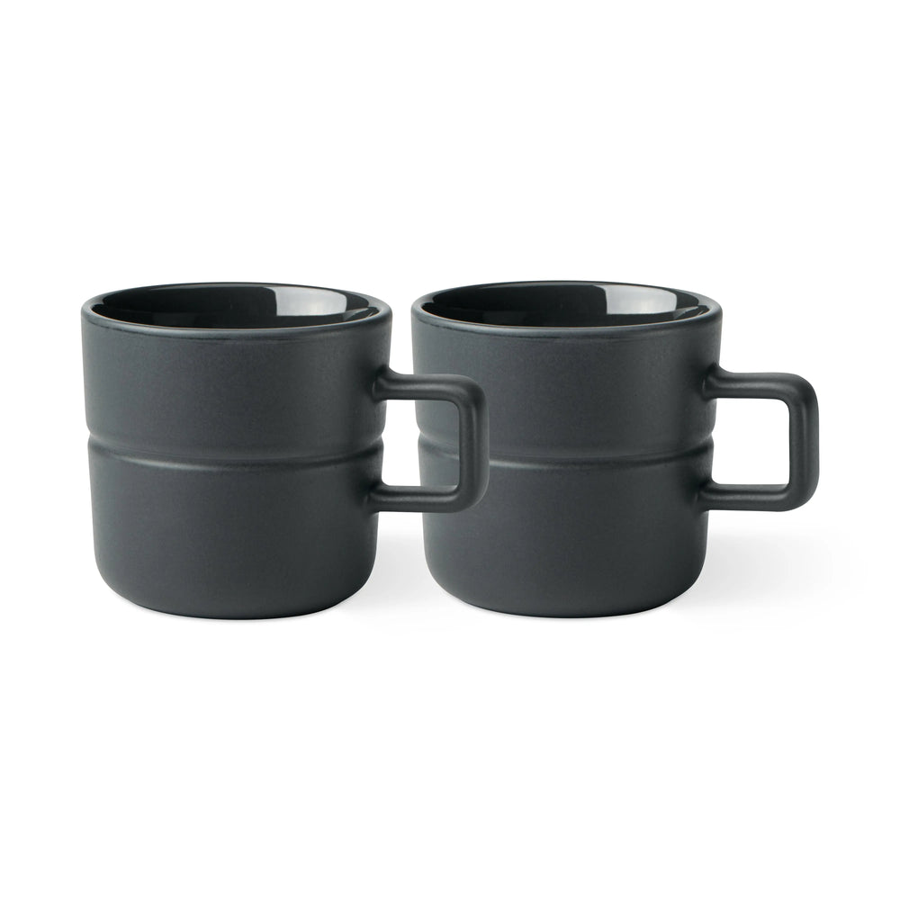 Njrd Lines Mug 30 Cl 2-Pack Dark Grey NJRD