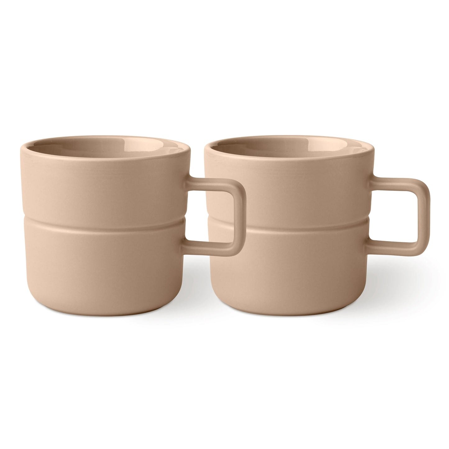 Njrd Lines Mug 50 Cl 2-Pack Beige NJRD