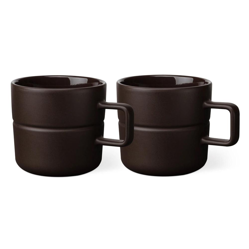 Njrd Lines Mug 50 Cl 2-Pack Brown NJRD