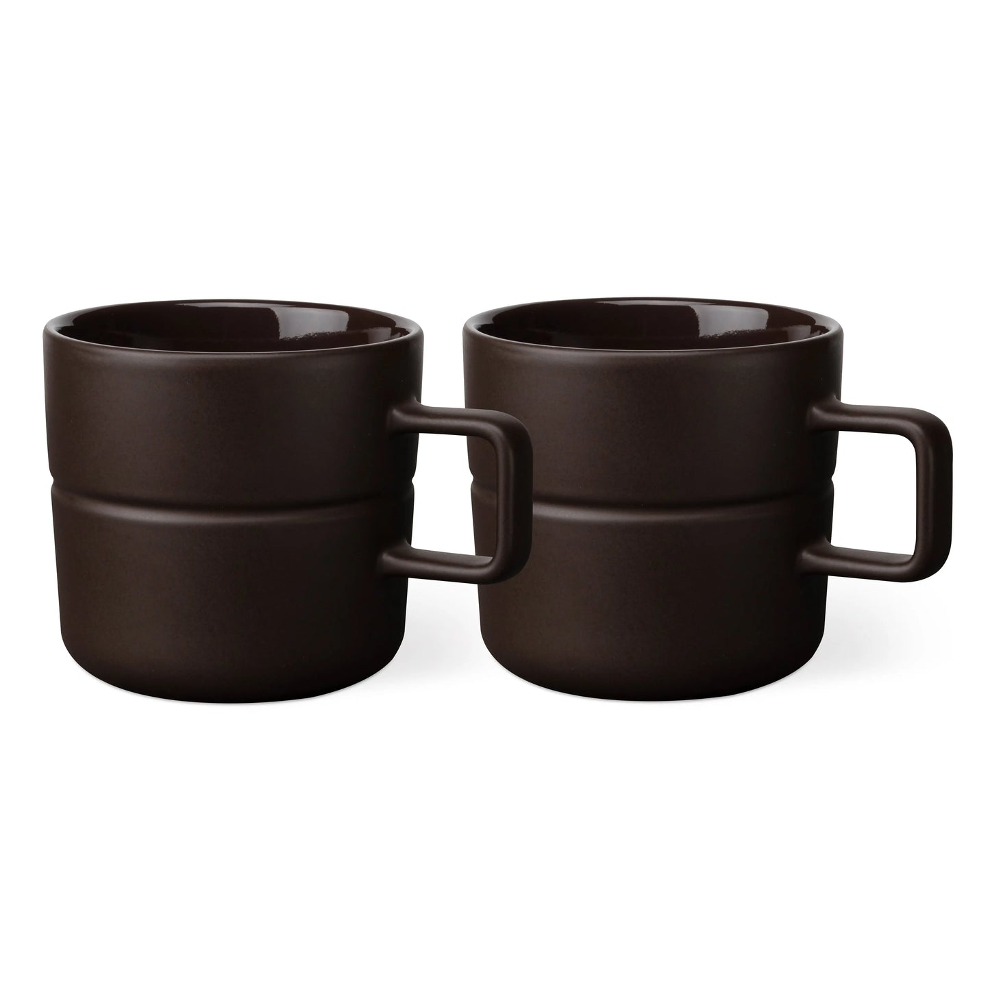 Njrd Lines Mug 50 Cl 2-Pack Brown NJRD